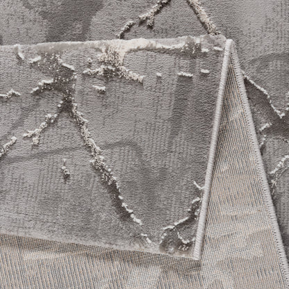 Tapis moderne LEXA 3000 Gris effet marbré