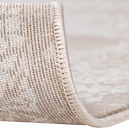 Tapis oriental LEXA 4000 Beige/Crème à médaillon