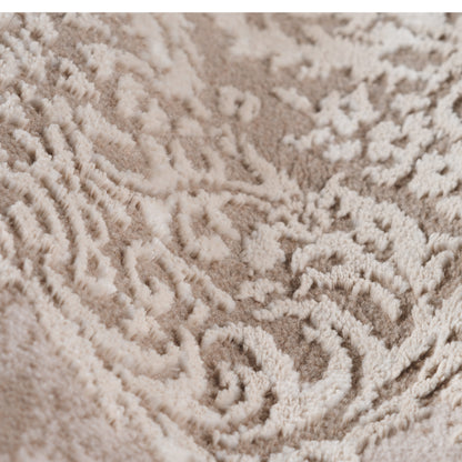 Tapis oriental LEXA 4000 Beige/Crème à médaillon