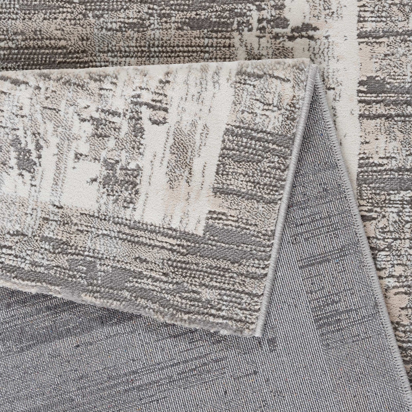 Tapis moderne LEXA 7000 Beige/Gris effet abstrait