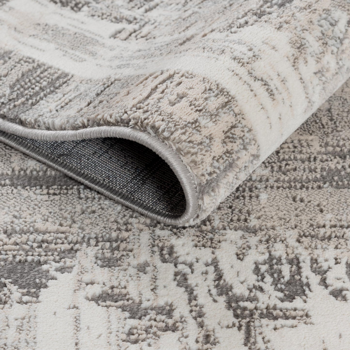 Tapis moderne LEXA 7000 Beige/Gris effet abstrait