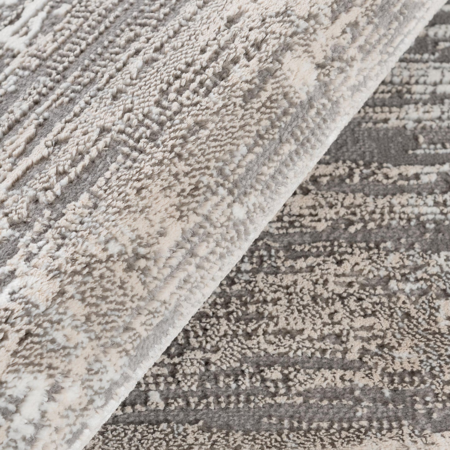 Tapis moderne LEXA 7000 Beige/Gris effet abstrait
