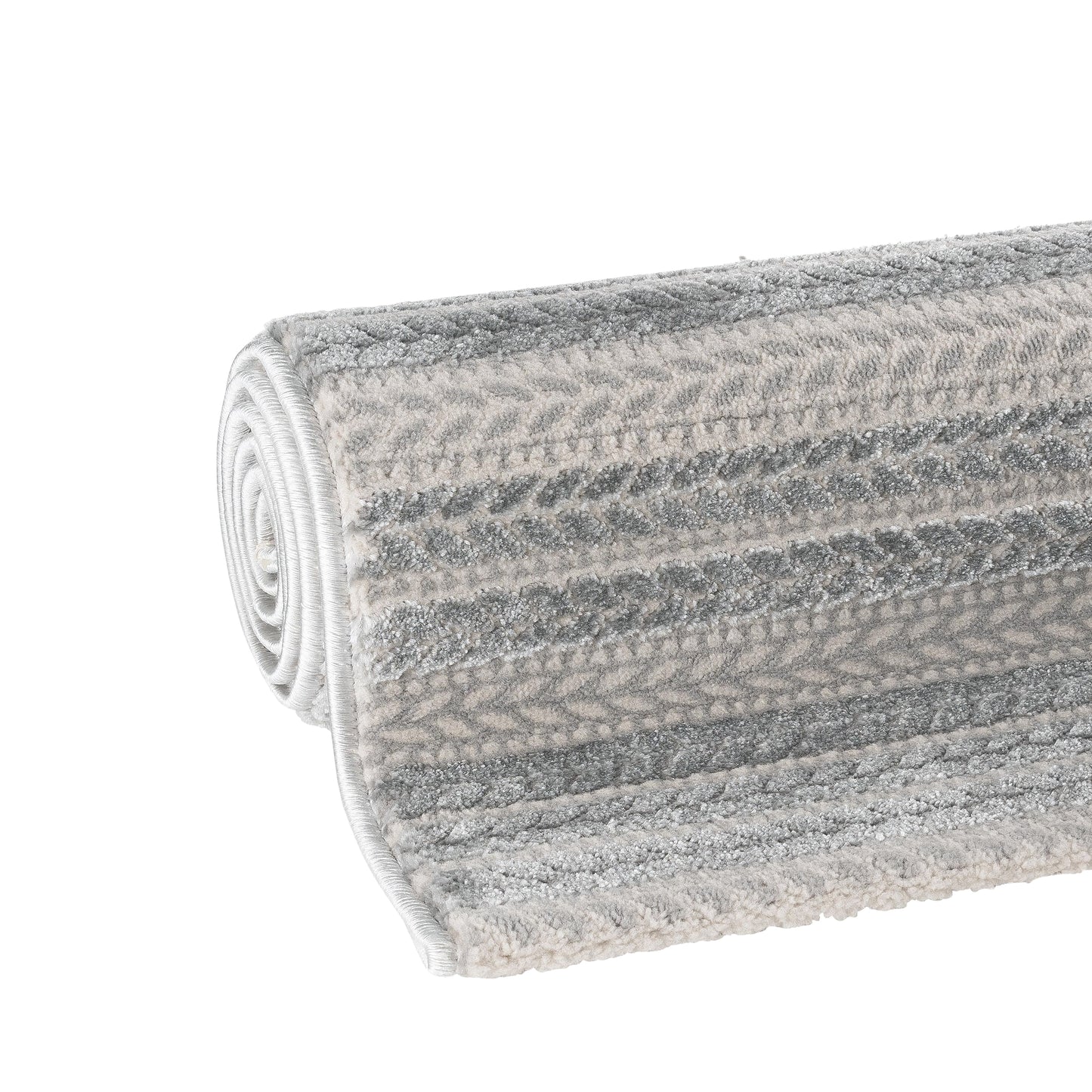 Tapis moderne LUXURY 6400 Gris à rayures