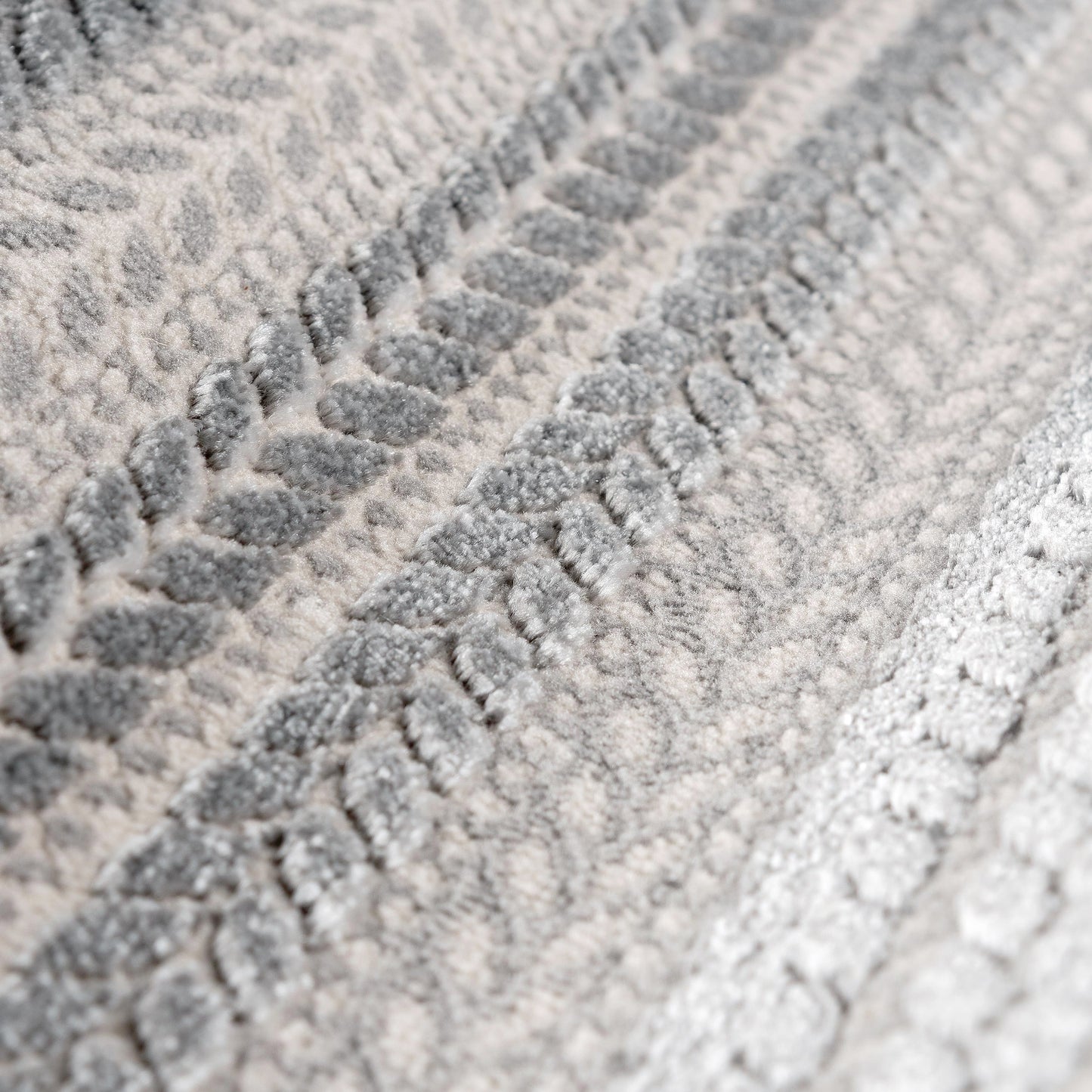 Tapis moderne LUXURY 6400 Gris à rayures
