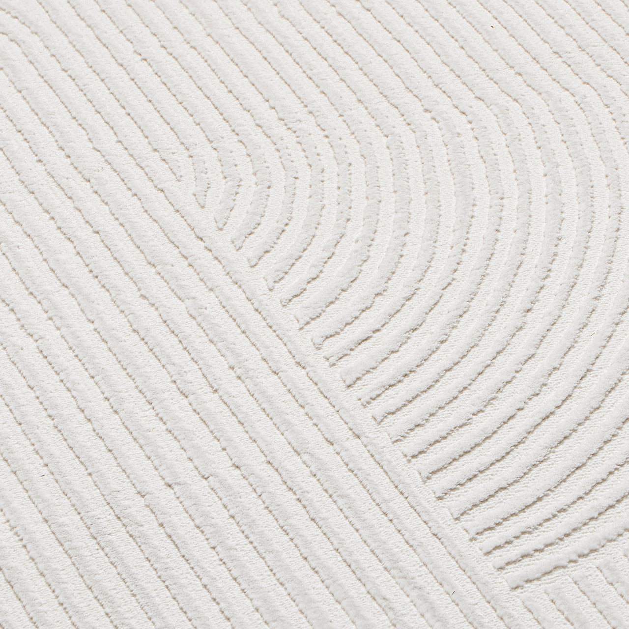 Tapis rond moderne MODA 1100 Crème – Motif abstrait