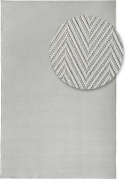 Tapis Naturel Effet Tressé - Crème