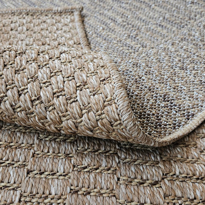 Tapis tissé Naturel - Marron