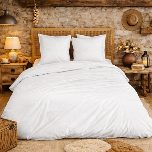 Parure de Lit en Percale de Coton 65 fils/cm²