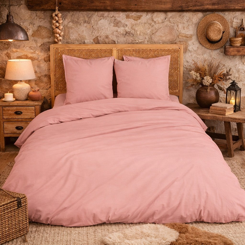 Parure de Lit en Percale de Coton 65 fils/cm²
