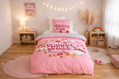 Parure de lit Enfant Groovy Vibes, 140x200 cm