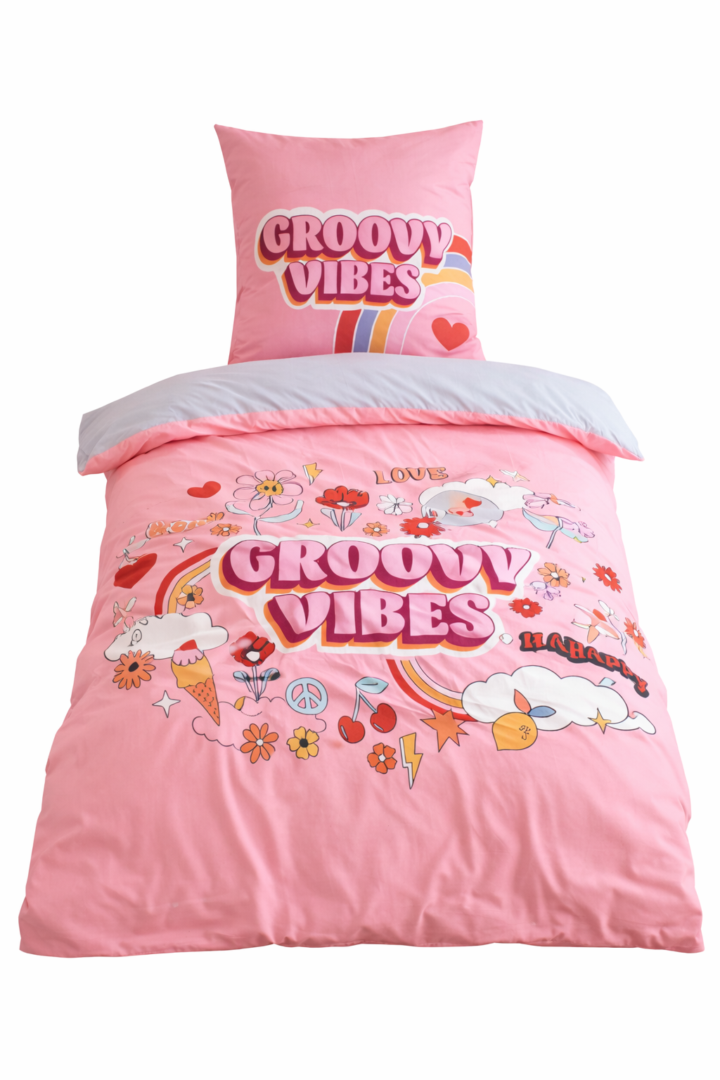Parure de lit Enfant Groovy Vibes, 140x200 cm