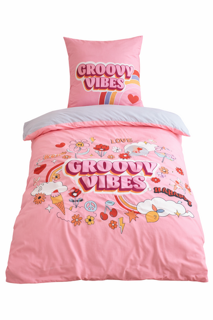 Parure de lit Enfant Groovy Vibes, 140x200 cm