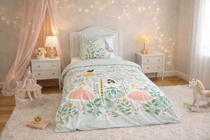 Parure de Lit Enfant Réversible motif Licorne 140x200cm