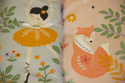 Parure de Lit Enfant Réversible motif Licorne 140x200cm