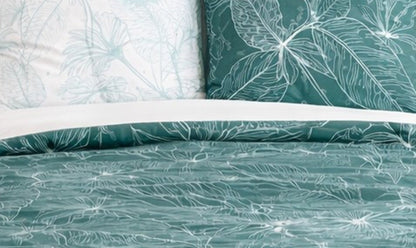 Parure de lit FEUILLAGE Graphique - 100% coton 57 fils/cm²