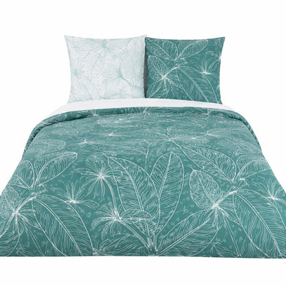 Parure de lit FEUILLAGE Graphique - 100% coton 57 fils/cm²