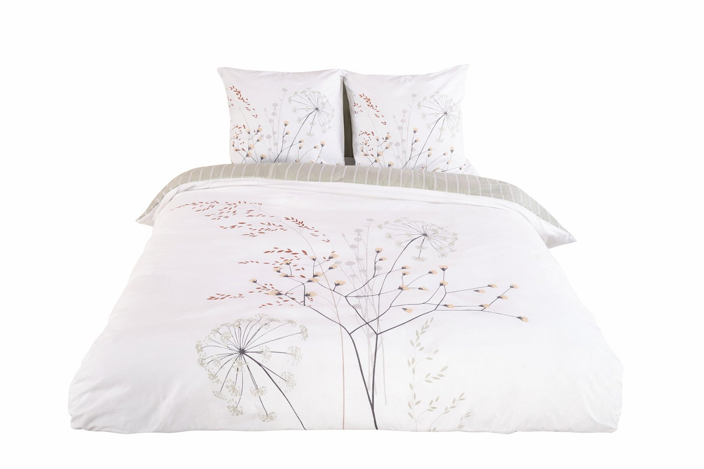 Parure de lit FLEUR ZEN - 100% coton 57 fils/cm²
