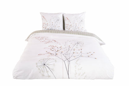Parure de lit FLEUR ZEN - 100% coton 57 fils/cm²