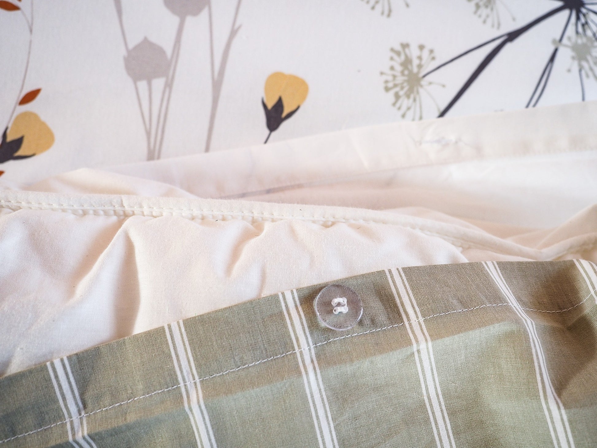 Parure de lit FLEUR ZEN - 100% coton 57 fils/cm²