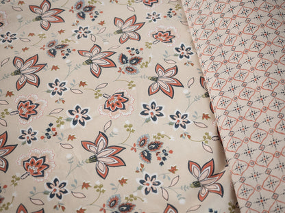 Parure de lit FLEURS Champêtre réversible