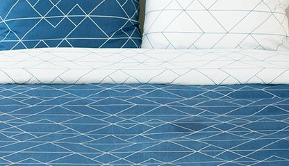 Parure de lit Lignes Nordiques Réversible.