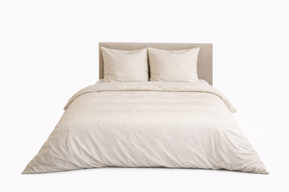 Parure de Lit Microfibre Frappée - Beige