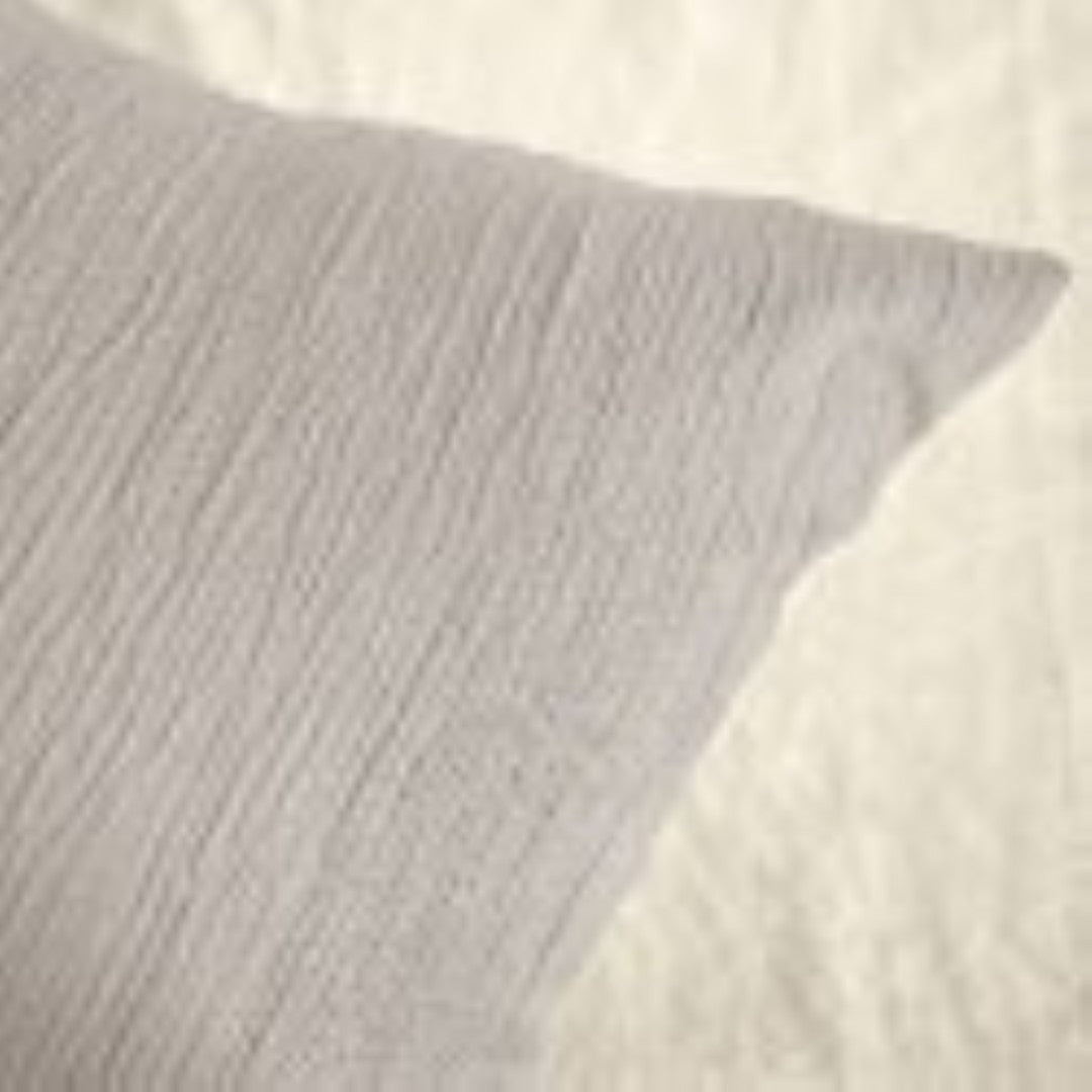 Parure de Lit Microfibre Gaufrée & Lavée Bicolore