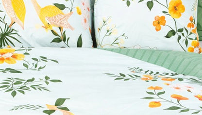 Parure de lit NATURE Tropical - 100% coton 57 fils/cm²