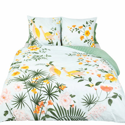 Parure de lit NATURE Tropical - 100% coton 57 fils/cm²
