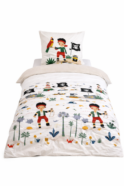 Parure de lit Réversible motifs Pirate 140x200cm