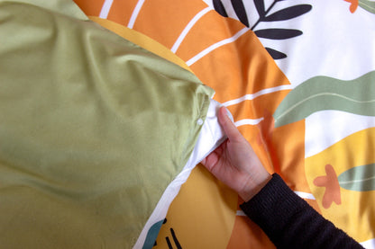 Parure de lit LION, Jaune, 140x200cm
