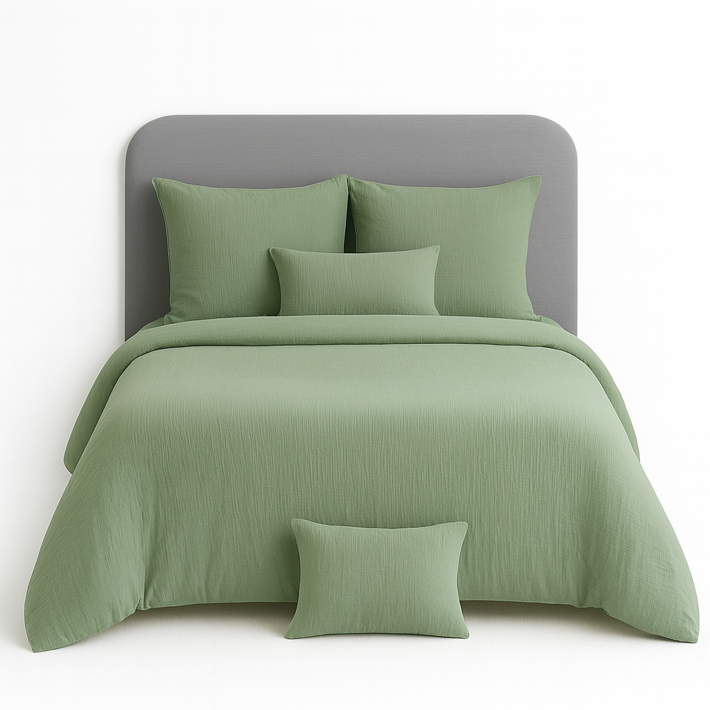 Parure de lit UNI Gaze de Coton