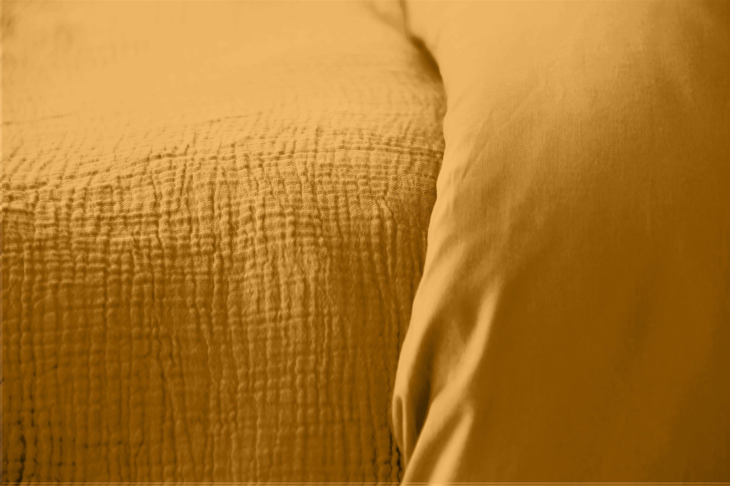 Parure de lit UNI Gaze de Coton