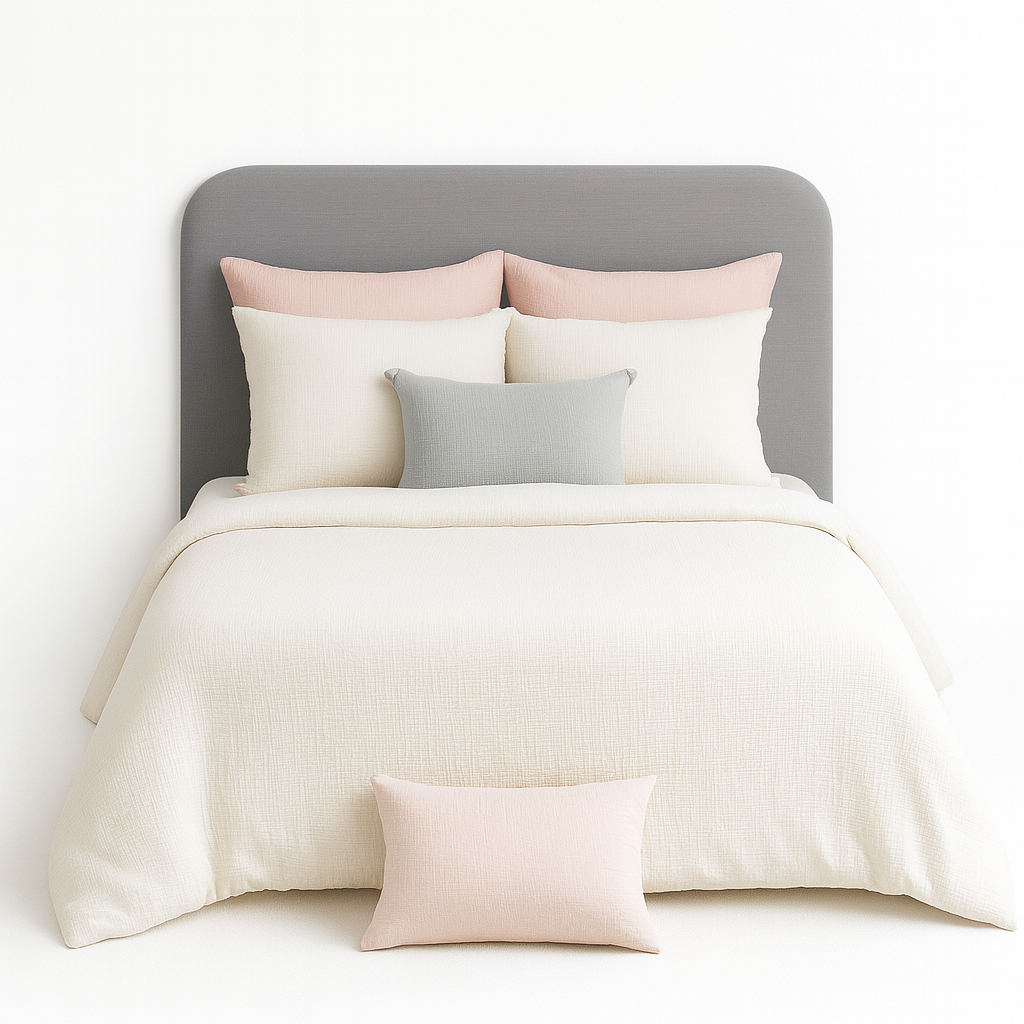 Parure de lit UNI Gaze de Coton