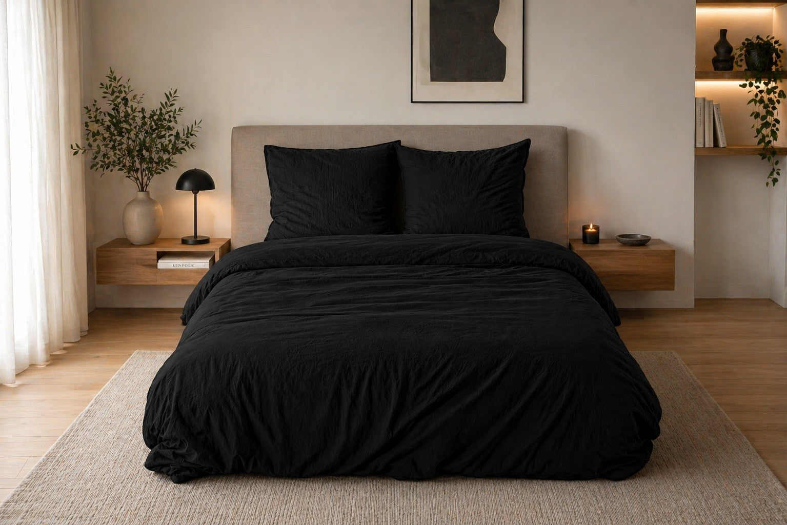 Parure de lit UNI Micro Lavée