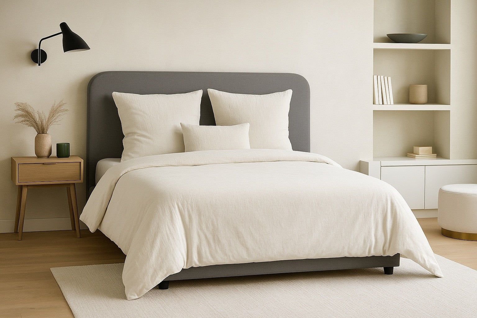 Parure de lit UNI Micro Lavée