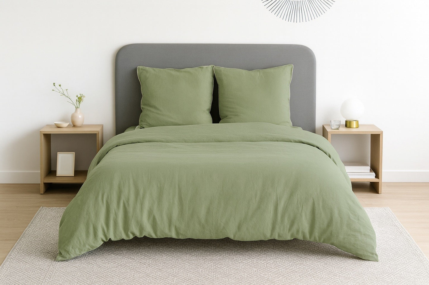 Parure de lit UNI Micro Lavée