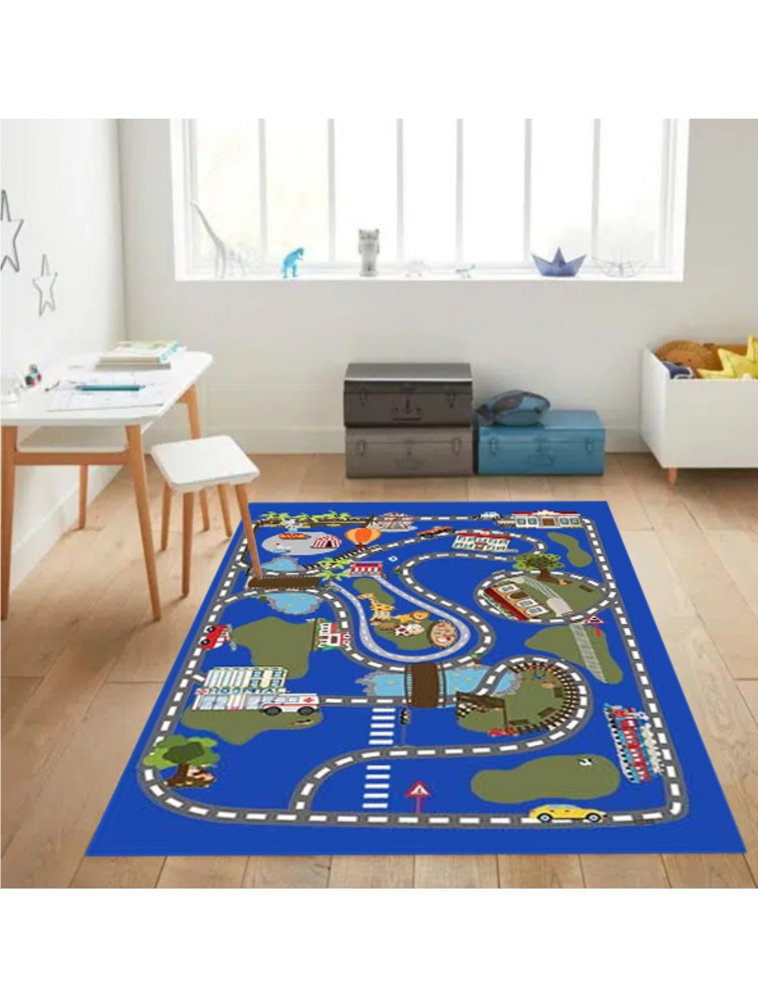 Tapis Enfant Circuit de voiture
