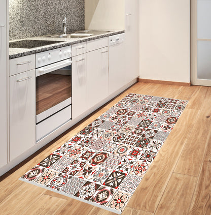 Tapis de Cuisine Carreaux de Ciment