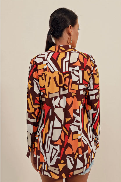 Chemise à motifs Graphiques