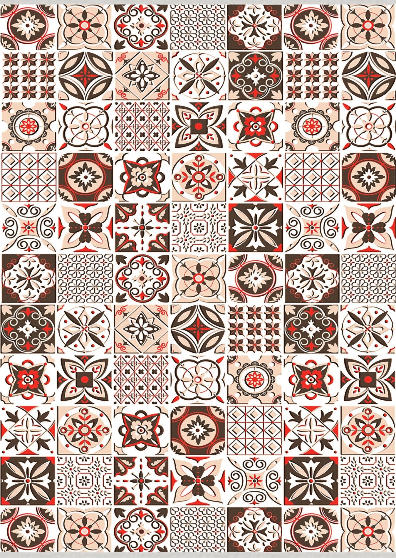 Tapis de Cuisine Carreaux de Ciment