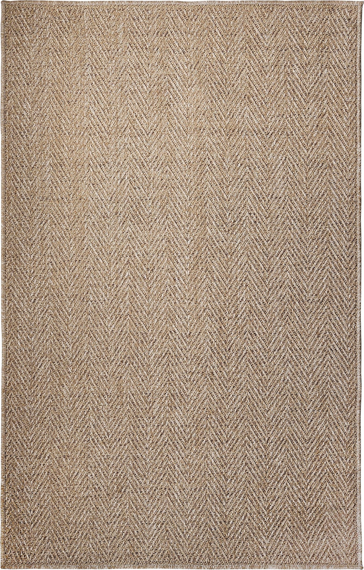Tapis Naturel Effet Tressé - Marron