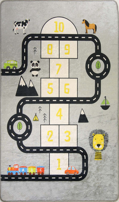 Tapis Enfant Circuit et Marelle