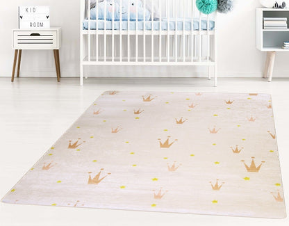 Tapis Enfant Crown Ecru