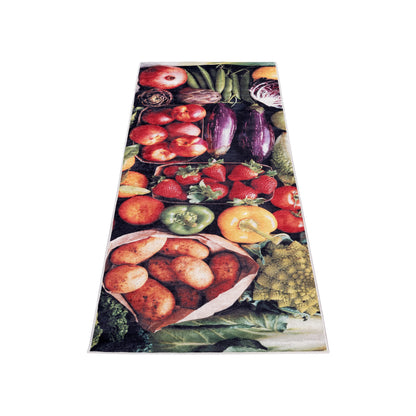 Tapis de Cuisine Antidérapant « Légumes Frais »