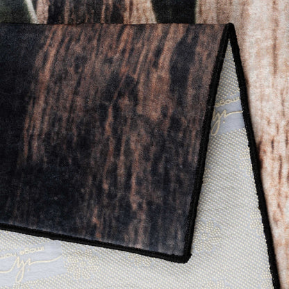 Tapis de Cuisine Antidérapant "Olives et Bois"