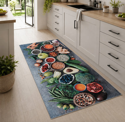Tapis de Cuisine Aliments Sains