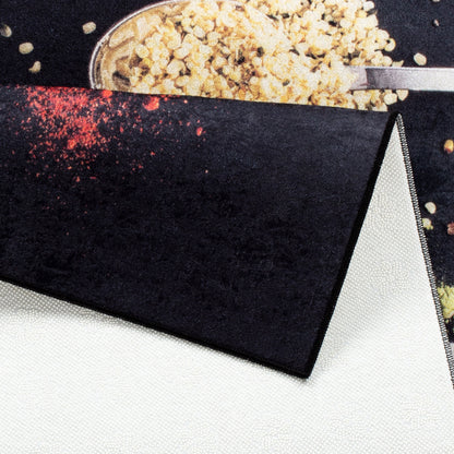 Tapis de Cuisine Antidérapant Design Épices