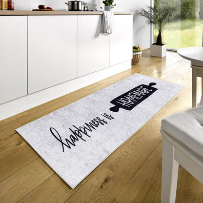 Tapis de Cuisine "Happiness is Homemade"