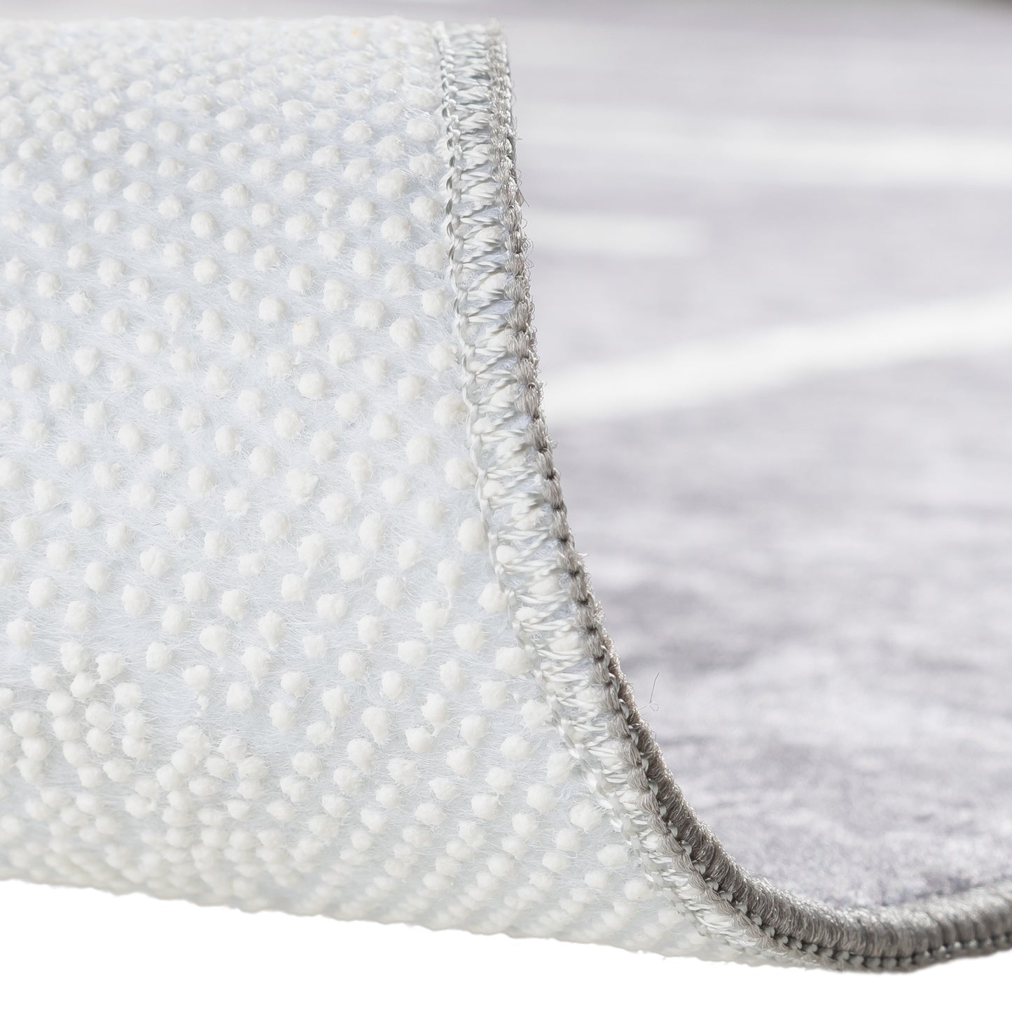 Tapis de Cuisine "KITCHEN" Gris/Blanc